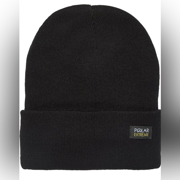 Polar Extreme | NWT Black Faux Sherpa Knit Thermal Insulated Beanie Cap Hat OSFM - Picture 2 of 2